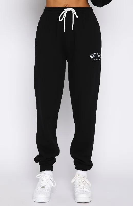 About That Time Sweatpants Black