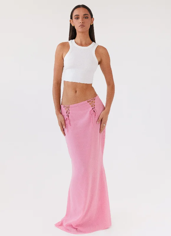 Chella Tie Up Skirt - Pink