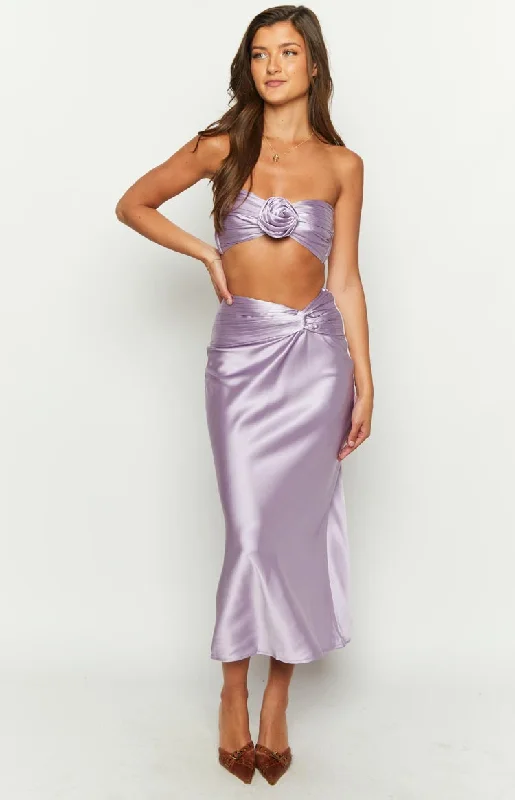 Kaylea Lilac Maxi Skirt