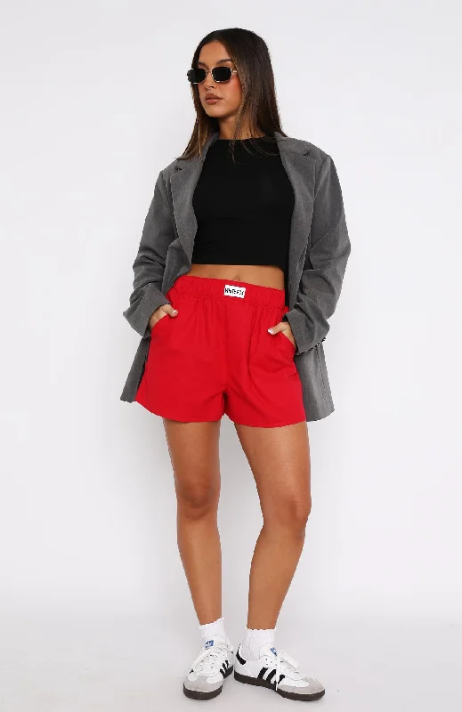 Nothing But Love Shorts Red