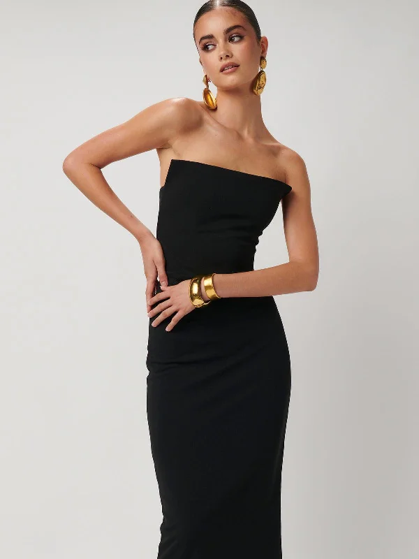 Danna Dress - Black Crepe