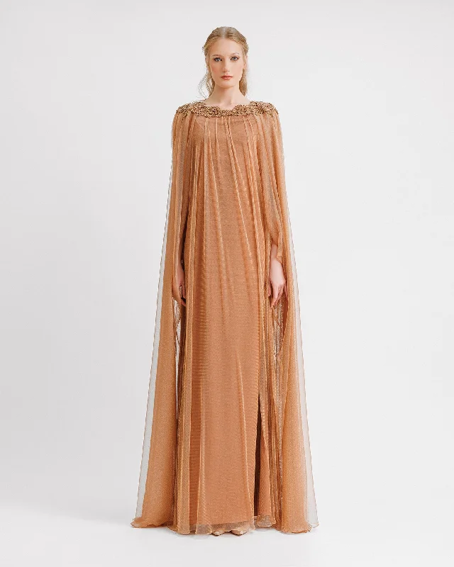 Draped Back Loose-Cut Kaftan