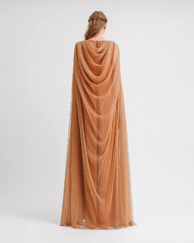 Draped Back Loose-Cut Kaftan