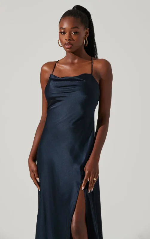 Gaia Solid Midi Dress