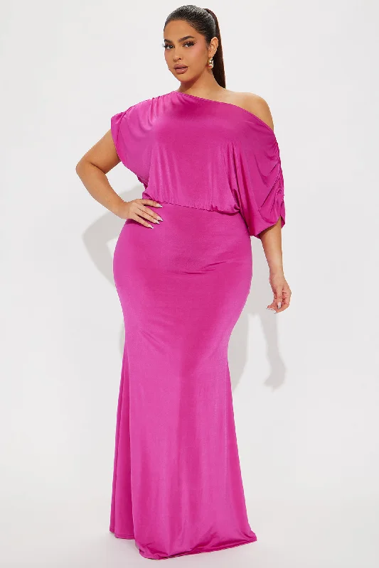 Gracing Presence Maxi Dress - Magenta