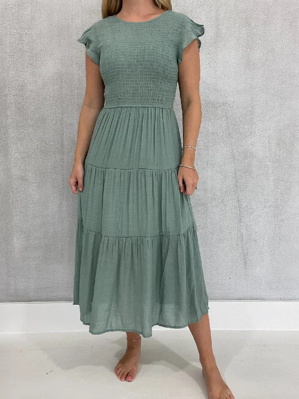 High Road Dress - Sage