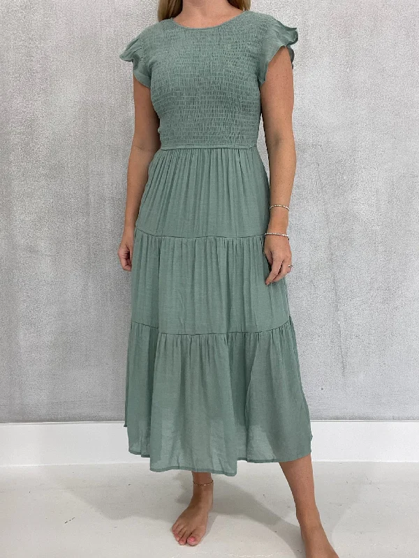 High Road Dress - Sage