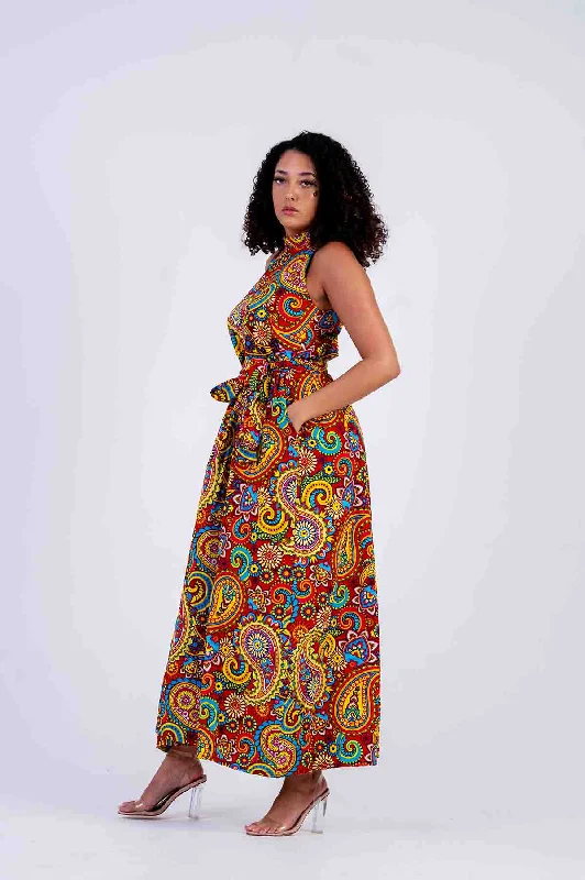 Micah Ankara Maxi Dress | African Print