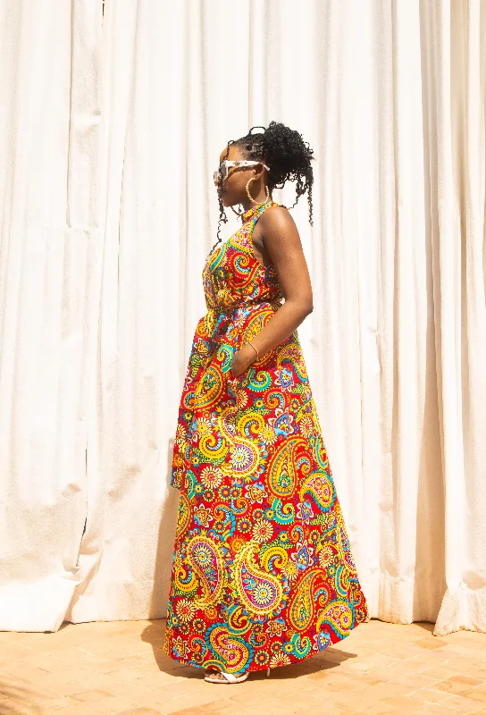 Micah Ankara Maxi Dress | African Print