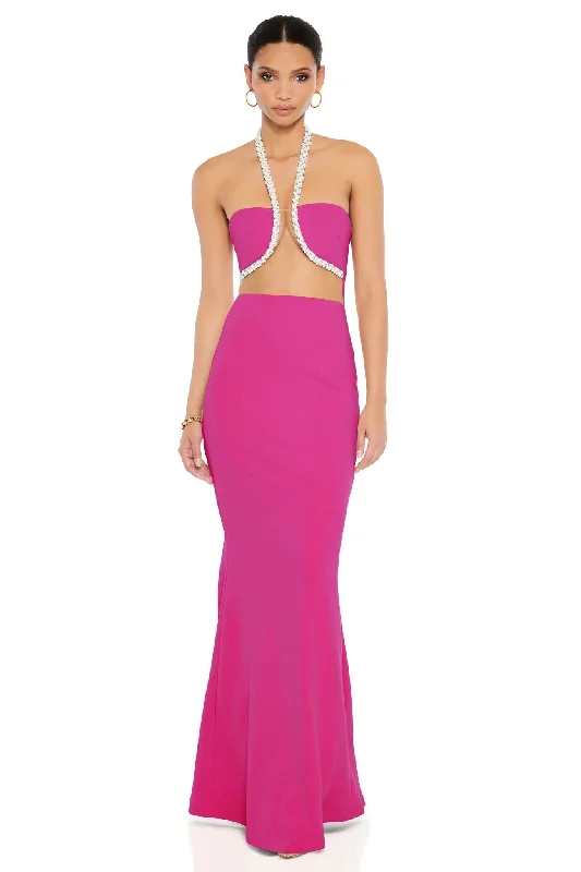 Nookie Adorn Gown - Fuchsia