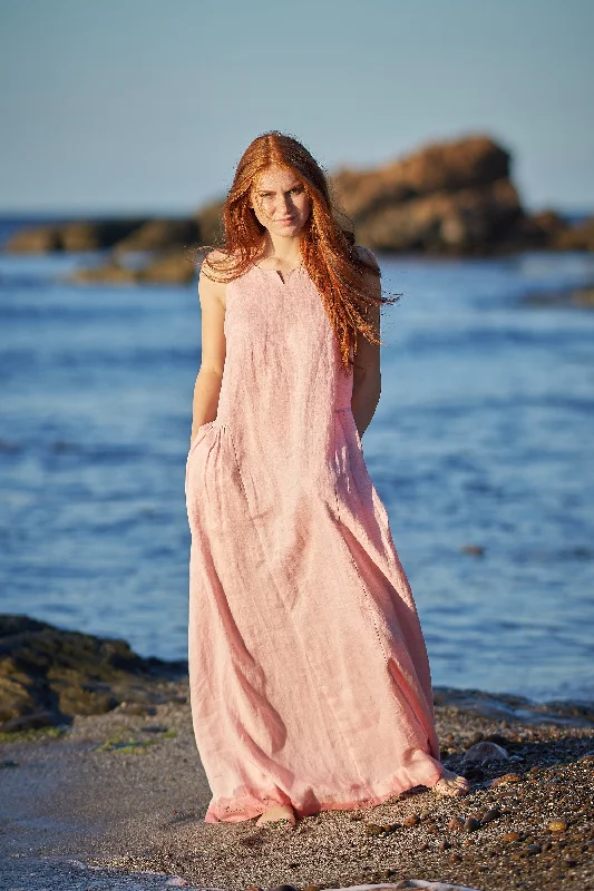 Relaxed Linen Maxi Dress