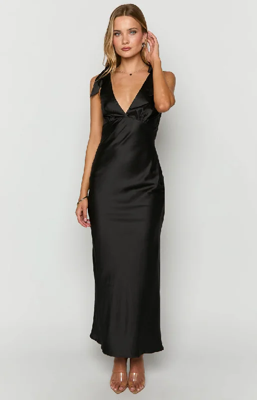 Val Black Maxi Dress