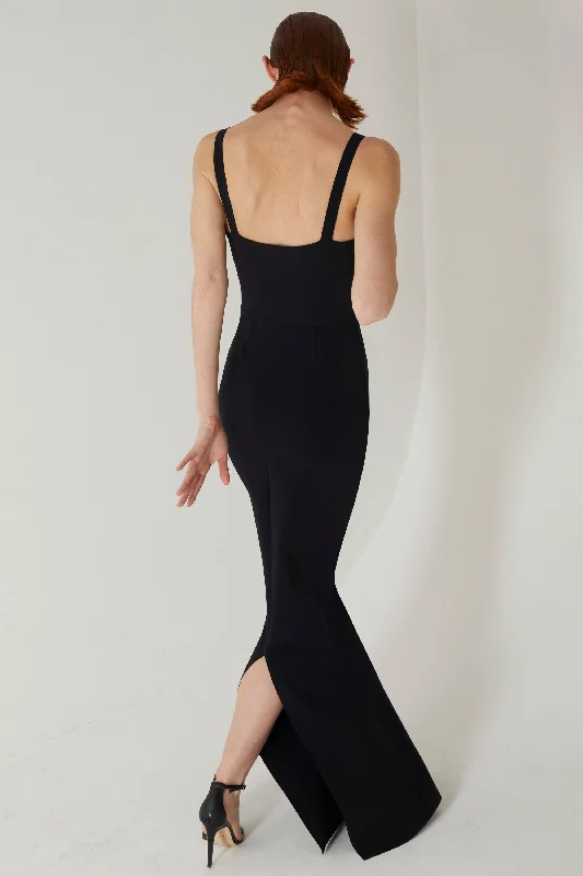 Amanda Long Dress - Black