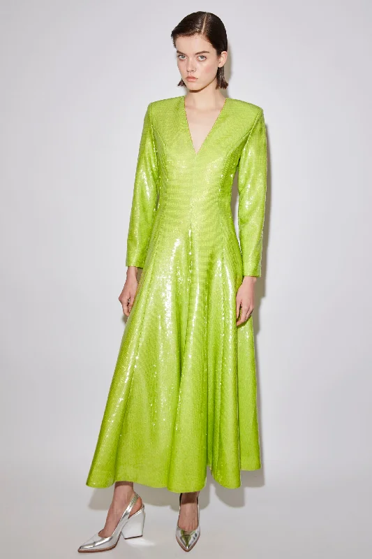 ANDY DRESS LIME PUNCH SEQUINS