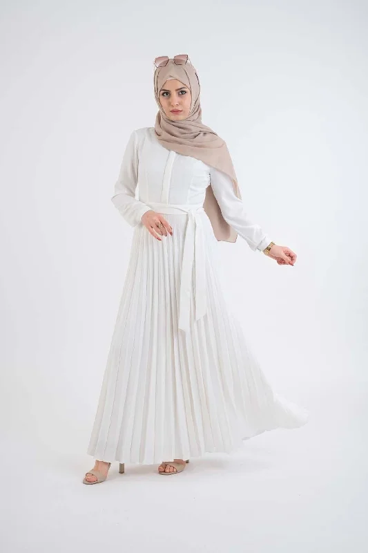 Aromatic pleat dress-Hijab clothing