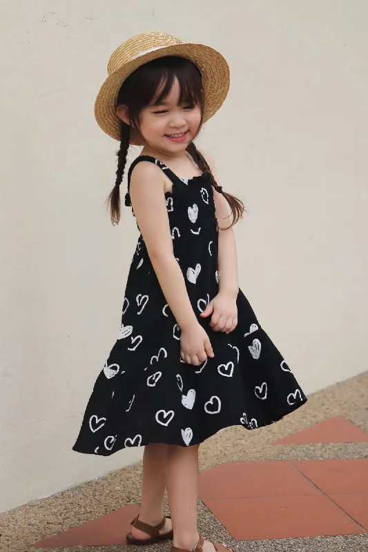 Black Heart Sleeveless Dress