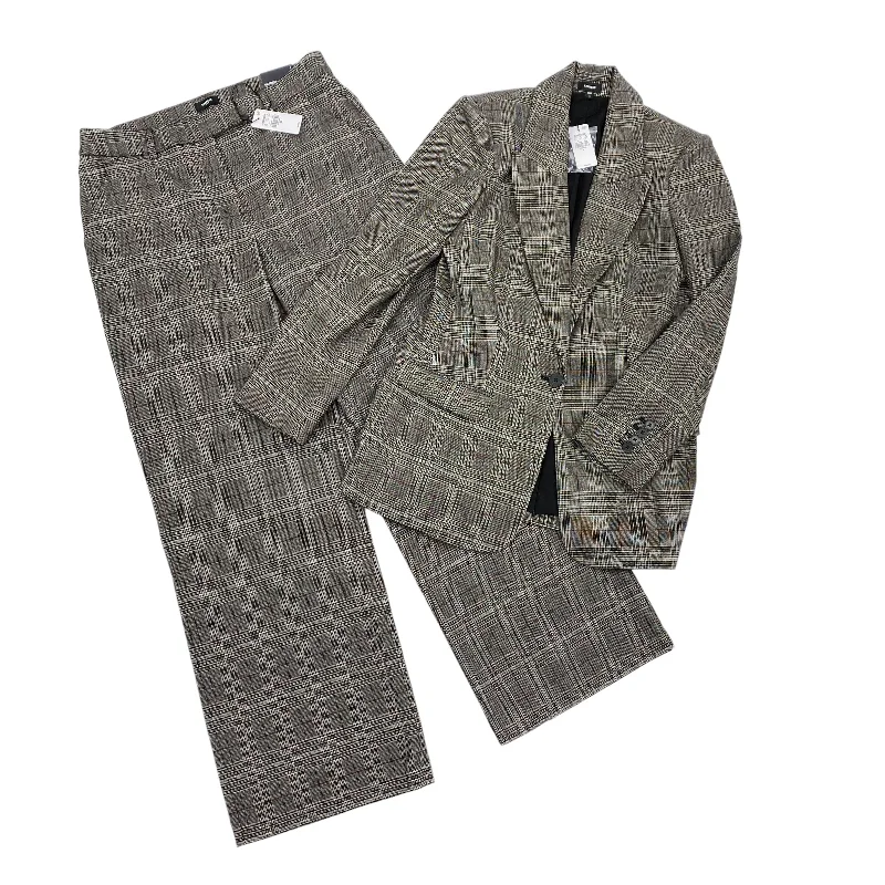 BLACK & TAN PANTS SUIT 2PC by EXPRESS Size:10