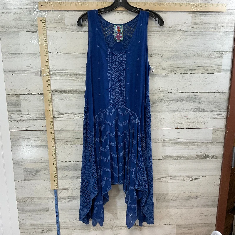 Blue Dress Casual Short Johnny Was, Size Xs