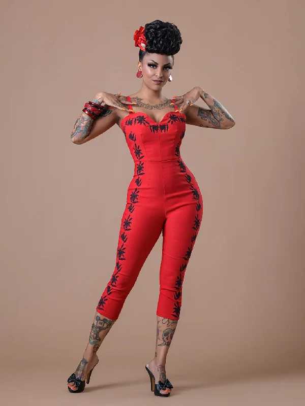 Chelada jumpsuit- Red