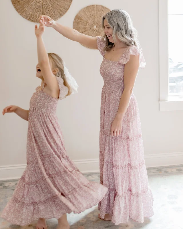 Marabella Midi (dusty pink floral)