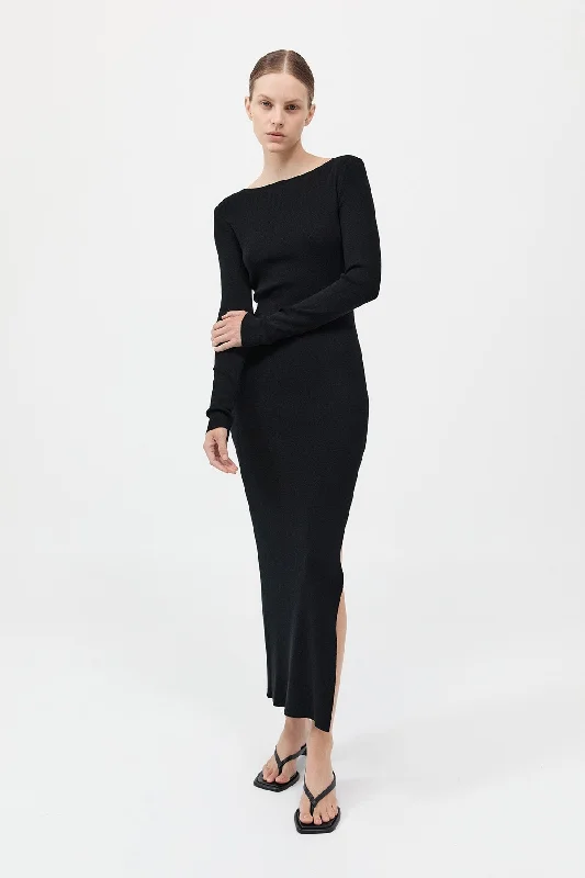 Cut Out Dress - Black