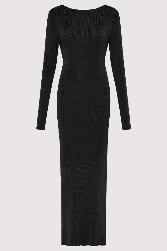 Cut Out Dress - Black