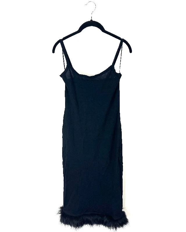 Black Sleeveless Dress - Small