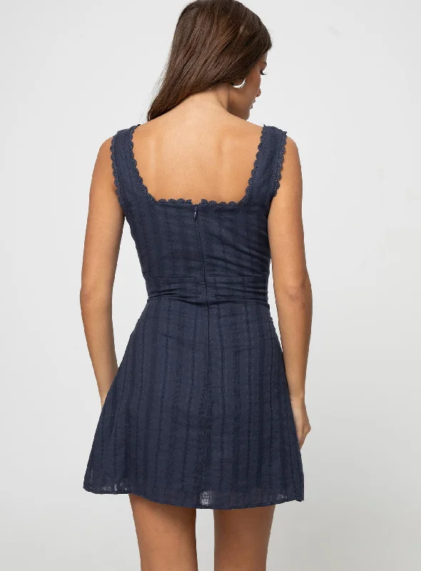 Dasha Mini Dress Navy Petite