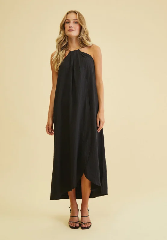 DSMelissa Chain Maxi Dress - Black