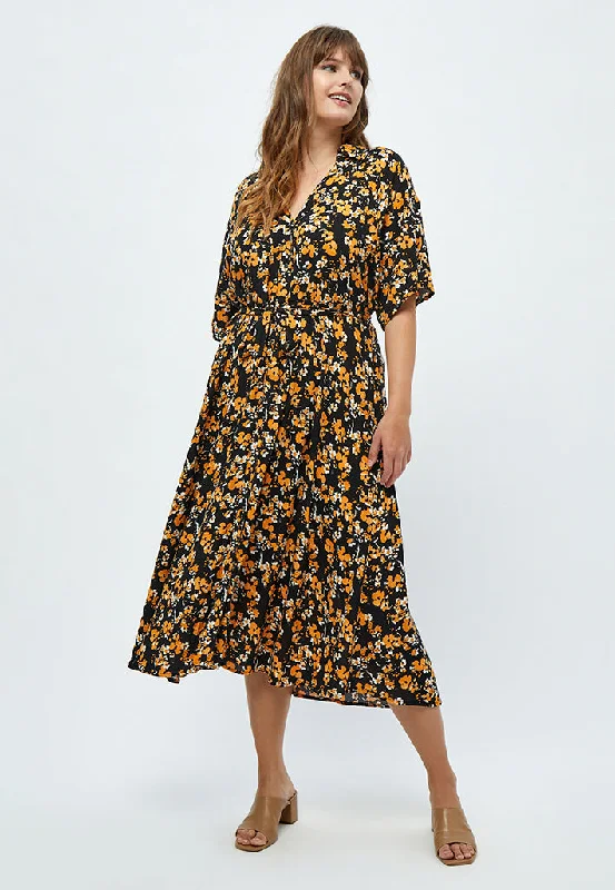 Fanny Dress Curve - Black Print