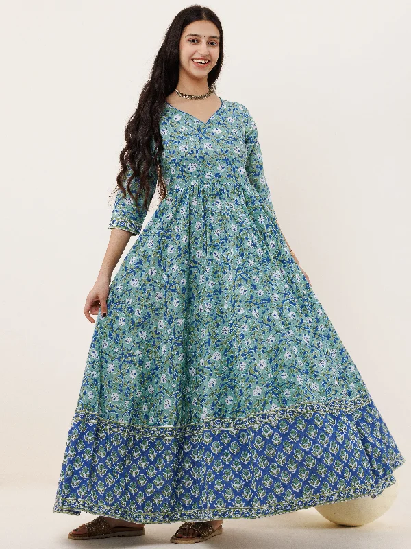 Fiza Aisha Long Flared Dress