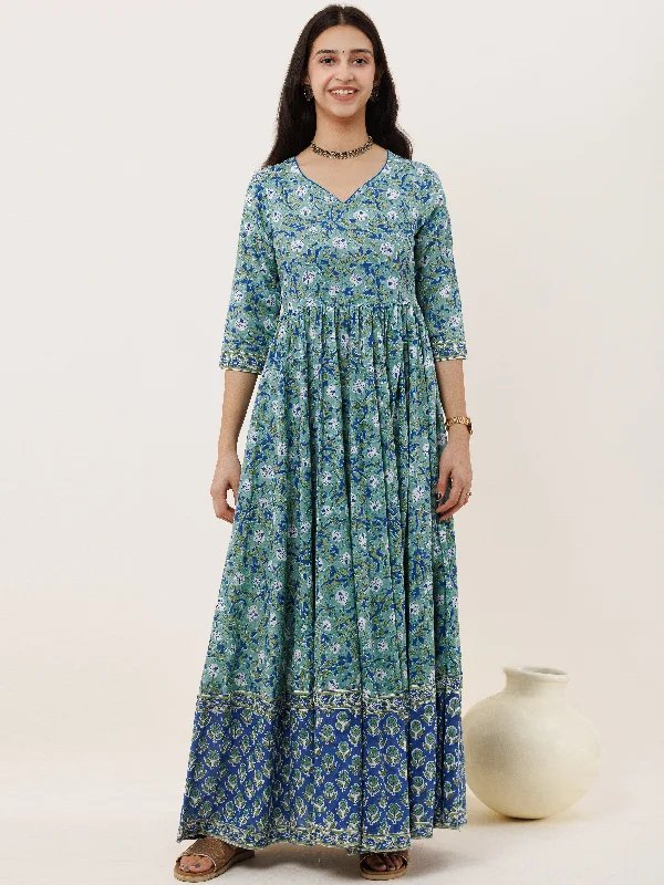 Fiza Aisha Long Flared Dress