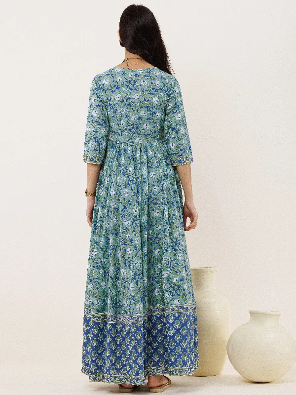 Fiza Aisha Long Flared Dress