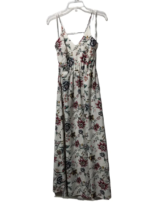 Floral Print Dress Casual Maxi Loft, Size 0