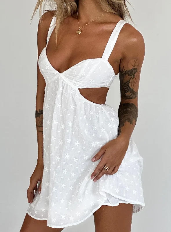 Khalia Mini Dress White Petite