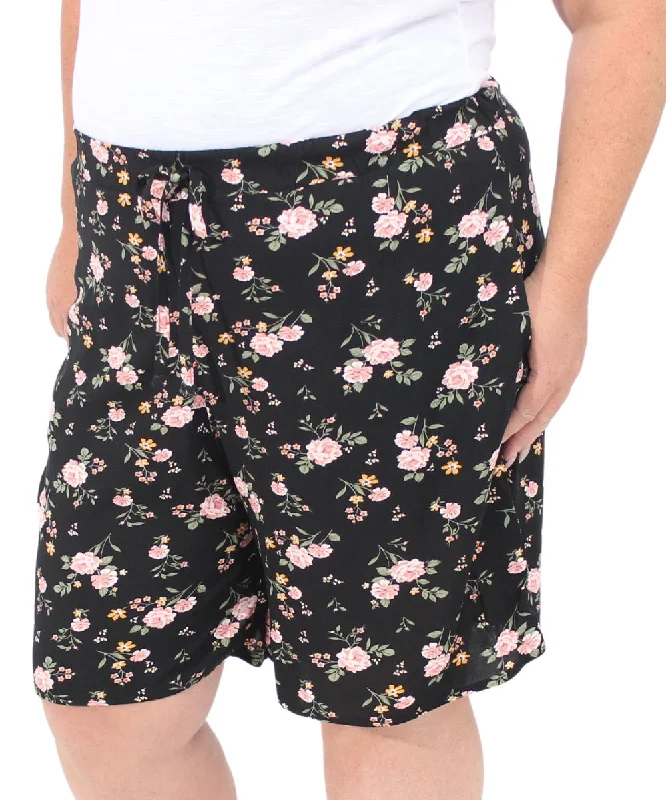 Ladies Printed Rayon Shorts