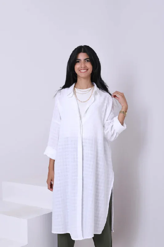 Linen Dress Shirt (3842) - Just4Women