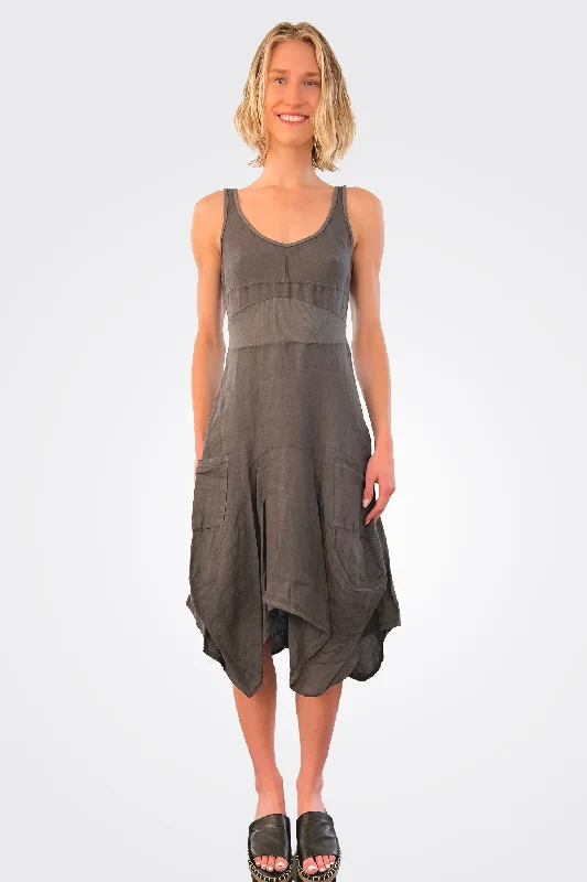 Linen Magic Dress - Meteorite