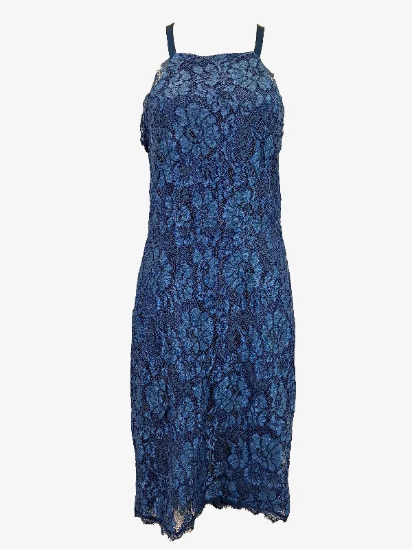 Lulus Tailored Lace Cocktail Midi Dress Size M