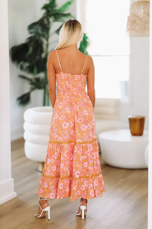 My Favorite Maxi Dress - Pink and Orange