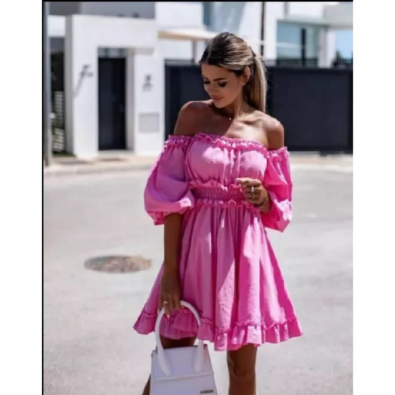 Off shoulders Long Sleeve Dress