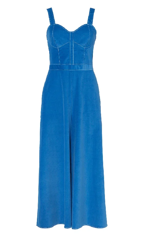 Orlando Corduroy Jumpsuit - Dazzling Blue