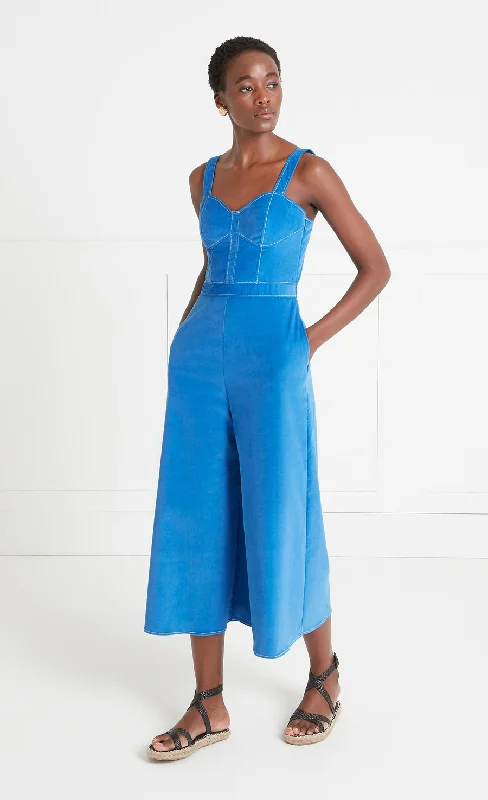 Orlando Corduroy Jumpsuit - Dazzling Blue