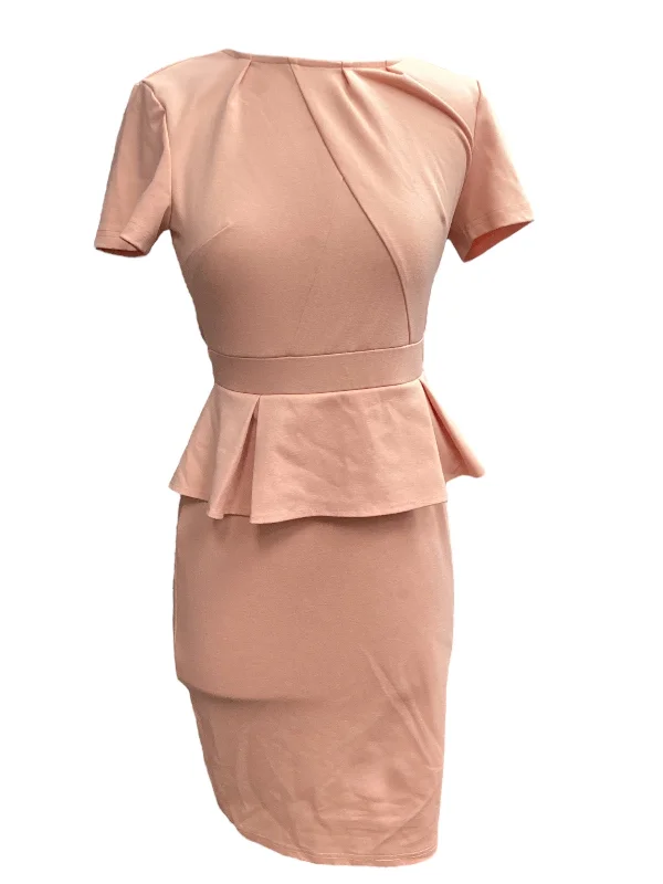 Peach Dress Casual Midi Clothes Mentor, Size Xs