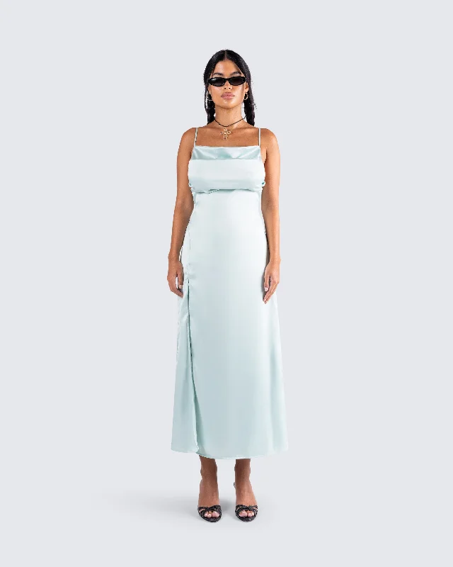 Piper Aqua Midi Dress