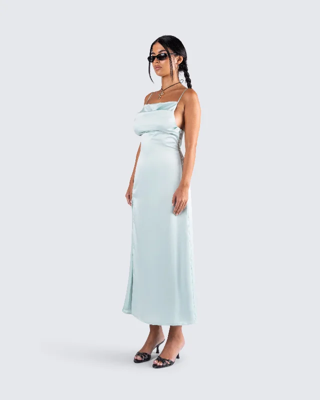 Piper Aqua Midi Dress