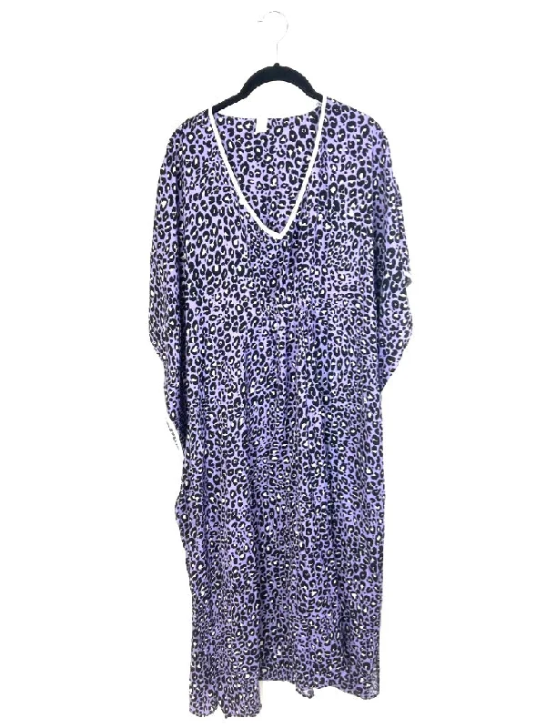 Purple Animal Print Caftan - Size 8/10