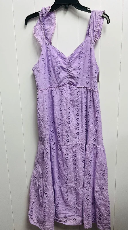 Purple Dress Casual Short Clothes Mentor, Size Xl