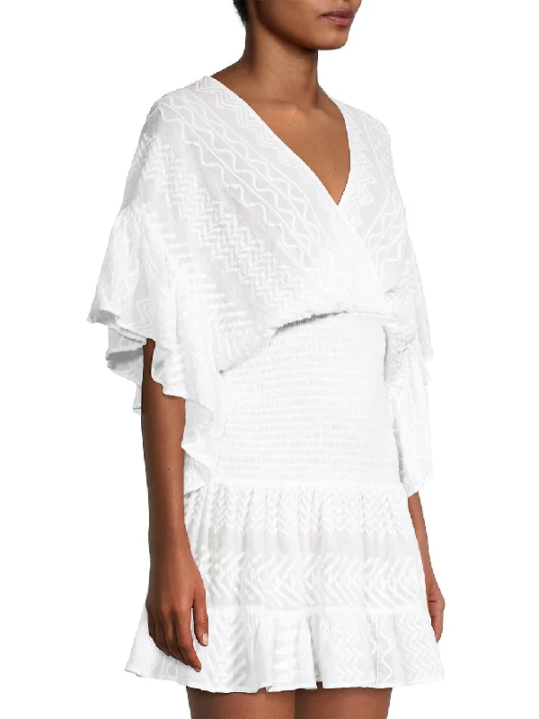 Reggi Embroidered Cotton Dress - White