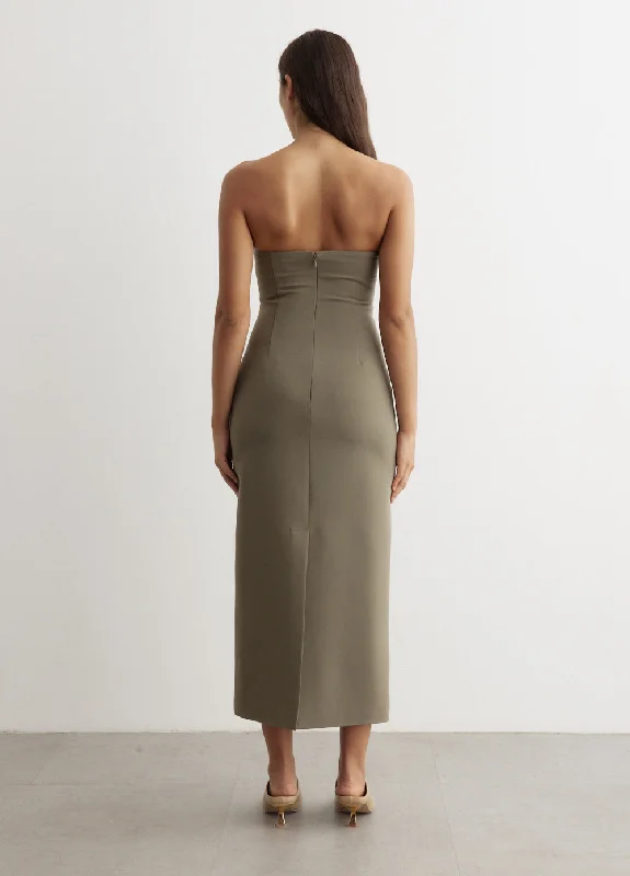 Repercussions Strapless Midi Dress